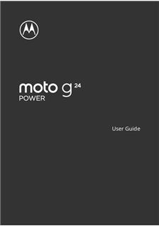 Motorola Moto G24 Power manual. Smartphone Instructions.